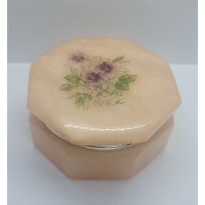 Vintage Genuine Alabaster Hand Carved Made in Italy Hinged Trinket/Jewelry Box